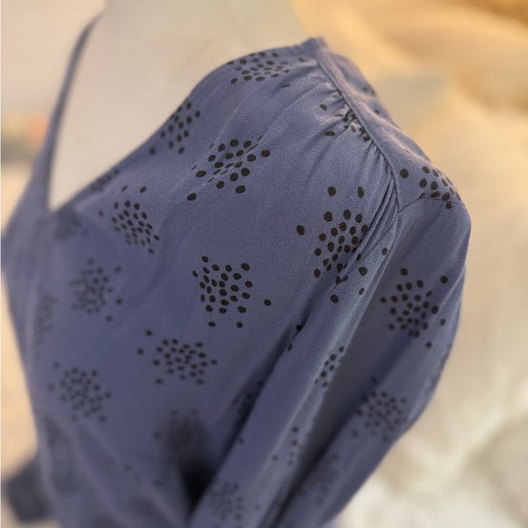 Boden Navy Patterned Blouse - Picture 8 of 10